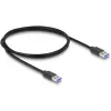 DeLOCK 64284 USB 3.2 Gen 2 šakotuvas (USB Type-A, 4 prievadai, 5000 Mbit/s, juodas)