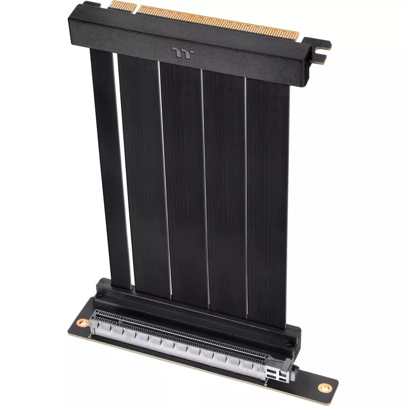 Thermaltake PCI-E 4.0 130 mm dvigubas 90 laipsnių kampu lenktas prailginimo kabelis