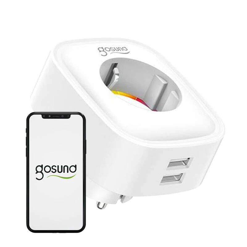 Išmanusis kištukinis lizdas WiFi Gosund SP112 2xUSB, 16A, Tuya