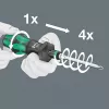 Wera 826 T Kraftform Turbo atsuktuvas su Rapidaptor antgalių laikikliu, 1/4 colio