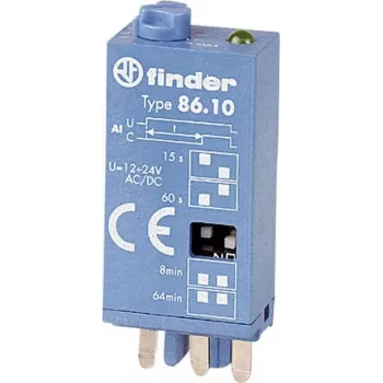 Finder laiko modulis serija 86.30 86.30.0.024.0000 12 - 24 V DC/AC