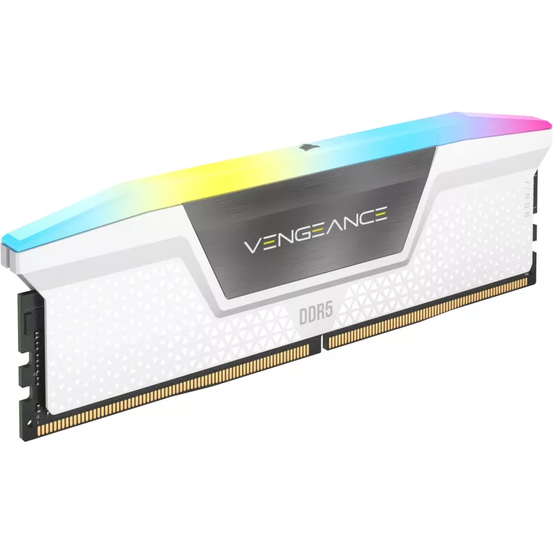 Corsair Vengeance RGB 32 GB (2x 16 GB) DDR5-6400 Dual-Kit, balta, CMH32GX5M2B6400C32W, INTEL XMP