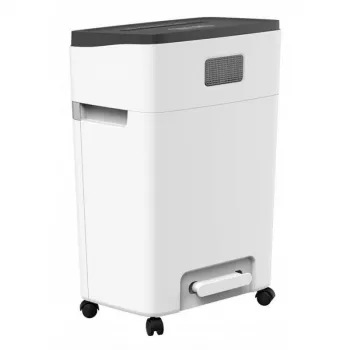 Popierių smulkintuvas HP OneShred 18CC, dalelių pjovimas, 65 dB, 22 cm, baltas, juodas