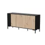 Komoda Cama Meble MERCI 151 x 40 x 74 cm – juoda / artisan ąžuolas, medžio drožlių plokštė