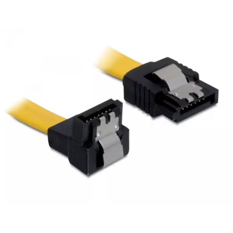 SATA kabelis DeLOCK 0,5 m Vyras/Vyras Geltonas