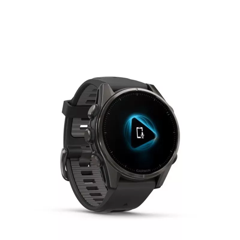 Garmin fenix 8 3.3 cm (1.3 inch) AMOLED 43 mm skaitmeninis 416 x 416 pikselių jutiklinis ekranas juodos spalvos Wi-Fi GPS (palydovas)
