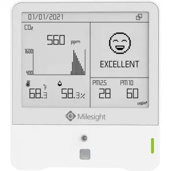 Patalpų aplinkos stebėjimo jutiklis Milesight AM319 O3 LoRaWAN 868MHz ozono koncentracijai matuoti