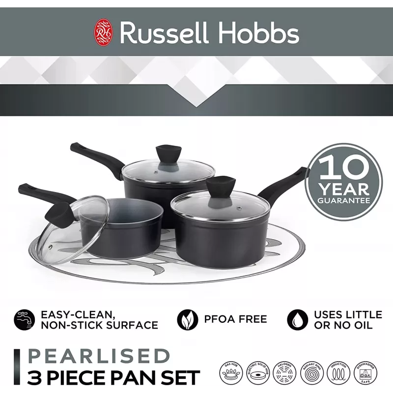 Puodų rinkinys Russell Hobbs RH01706EU, 3 vnt., perlų apdaila