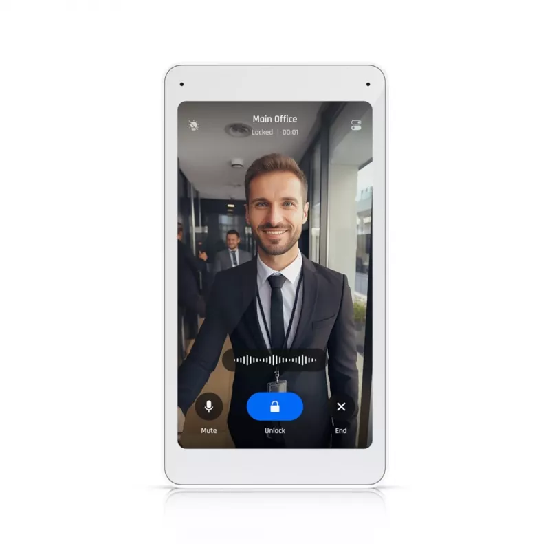 Ubiquiti UniFi Access Intercom Viewer UA-Intercom-Viewer-3 – 5" jutiklinis domofono monitorius su PoE, 3 vnt. rinkinys, 72 x 135 mm, balta spalva