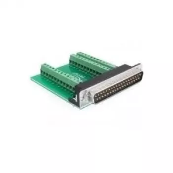 Jungties adapteris DeLOCK 65320 Sub-D 37 juoda žalia sidabrinė