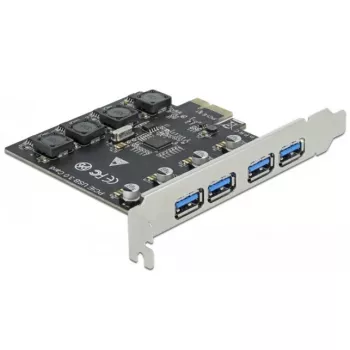Delock PCI Express x1 kortelė 4 x išoriniai USB Type-A lizdai SuperSpeed USB