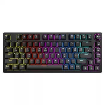 Savo Phenix SAVGK-RED mechaninė klaviatūra žaidimams 75% Gateron Pro RGB belaidė RF Bluetooth USB QWERTY