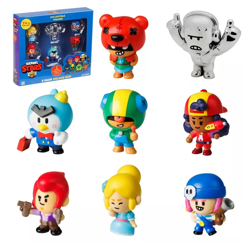 Brawl Stars S1 figūrėlės – 8 vnt. deluxe dėžutė VER.B