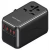Kroviklis Vention FJGB0 100W GaN su 3× USB-C ir 1× USB-A, juodas