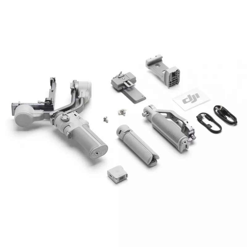 Gimbalinis stabilizatorius DJI RS 4 Mini Combo – kompaktiškas, lengvas rankinis stabilizatorius veidrodiniams fotoaparatams