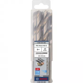 Gręžtuvų komplektas Bosch 2608595083 HSS šlifuoti 5–10 mm
