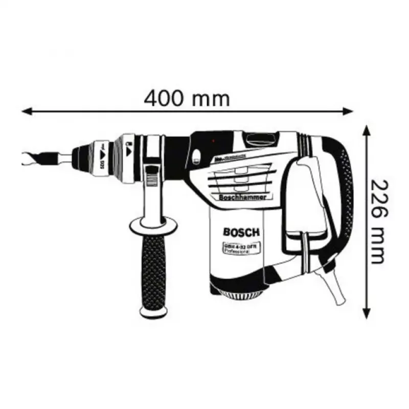 Bosch 0 611 332 101 sūklinis plaktukas 900 W 800 RPM