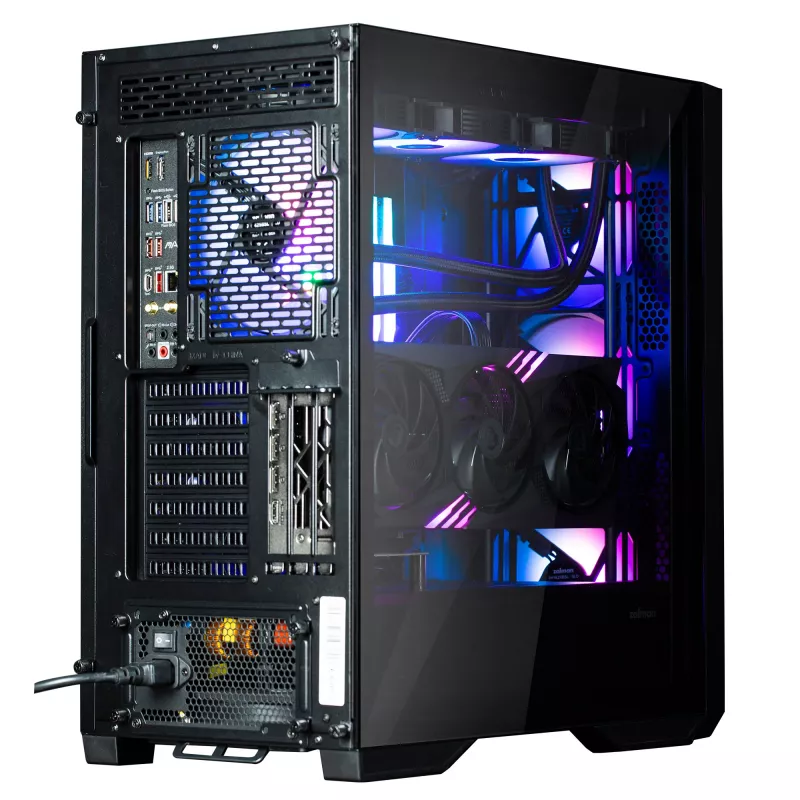 Zalman Z9 Iceberg MS juodas ATX vidutinis bokštas kompiuterio korpusas su 4x 140 mm ARGB ventiliatoriais