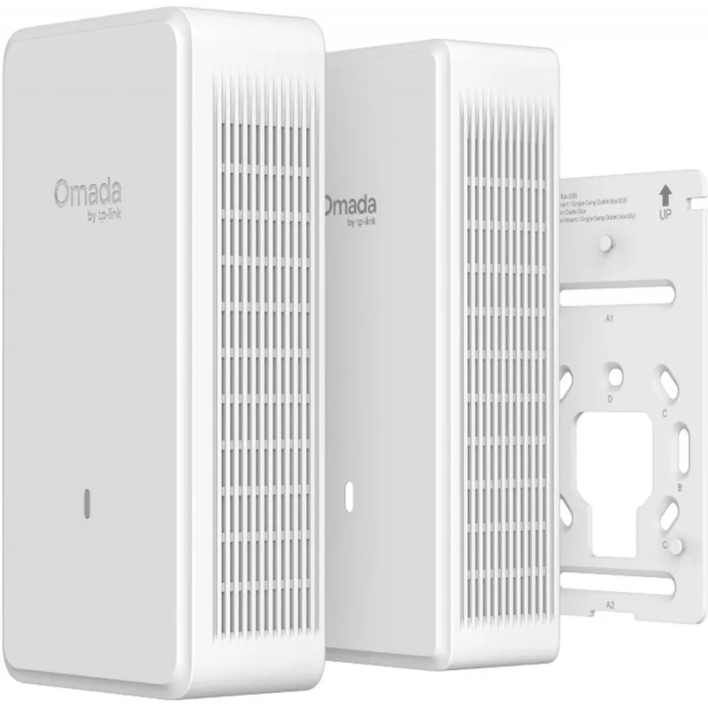 Belaidis prieigos taškas TP-LINK EAP775-Wall 9300 Mbit/s, triju dažnių juostų 2.4/5/6 GHz, 5x RJ-45, PoE, baltas