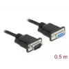 Serijinis kabelis DeLOCK 86613 juodas 0,5 m RS-232