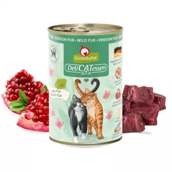GRANATAPET DeliCATessen Venison šlapias kačių ėdalas – 400g