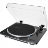 Patefono grotuvas Audio-Technica AT-LP70XBTBS, juodas/sidabrinis, visiškai automatinis, diržinė pavara, Bluetooth, integruotas fono išankstinis stiprintuvas