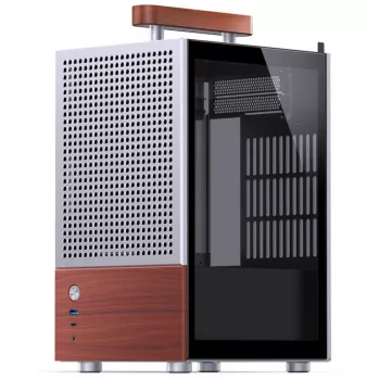 PC korpusas Jonsbo T6, Mini-Tower, Mini-ITX, sidabrinis
