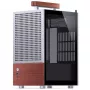 PC korpusas Jonsbo T6, Mini-Tower, Mini-ITX, sidabrinis