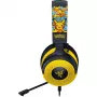 Ausinės žaidimams Razer Kraken V4 X Pokemon — laidinės USB-C/USB-A, supraauralinės, 20–20000 Hz, 1.8 m laidas, 310 g, juodos/geltonos