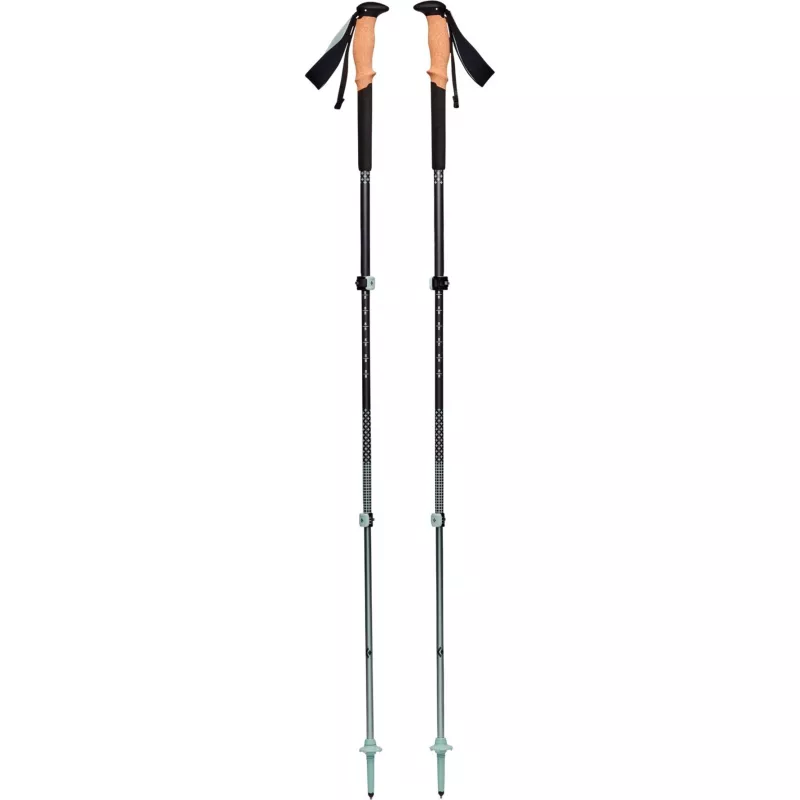 Trekking lazdos Pursuit S/M, Fitness Device pilkai/žalia, 1 pora, 100-125 cm