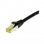Pataisos kabelis RJ45, CAT6A 500MHz, 1,0m, juodas, S-STP (S/FTP), TPE/LSZH (Ultraflex), AWG26, su Cat.7 žaliava, Synergy 21 (S217617)
