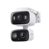 IP apsaugos kamera TP-LINK Tapo C246D — 3MP (2304×1296), 2,8 mm, 107,8° FOV, PTZ dviejų objektyvų, IP65, Wi-Fi/Gigabit, microSD iki 512 GB