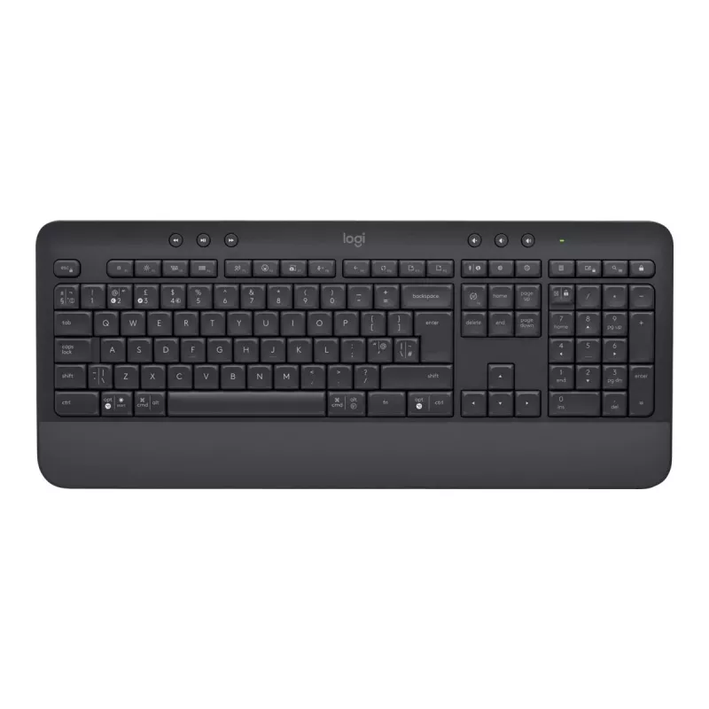 Logitech Signature K650 - belaidė klaviatūra - Bluetooth 5.1 - QWERTZ - švediška - grafito spalva