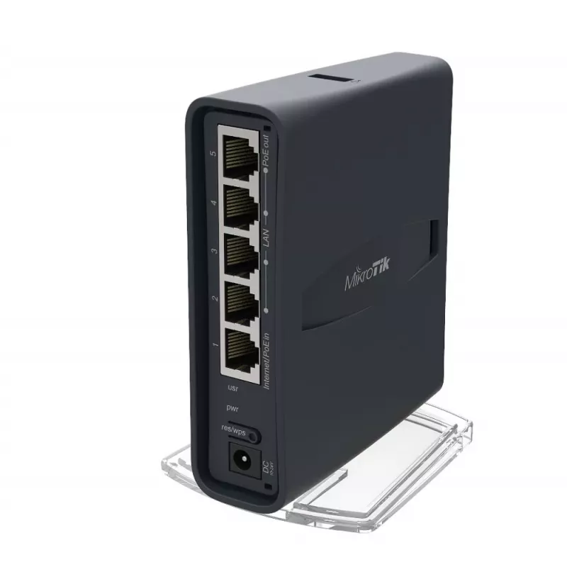 Mikrotik hAP ac lite tower Juoda Power over Ethernet (PoE)