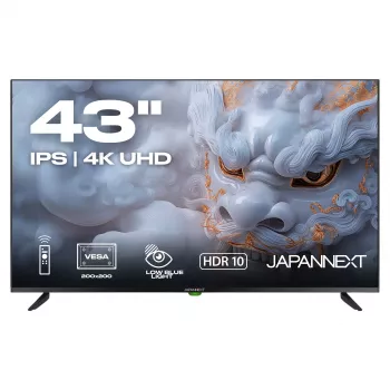 109,2 cm (43 inch) JAPANNEXT JN-IPS430UHD60F 4K IPS 60Hz HDMI USB WLAN Garsiakalbiai Juodas
