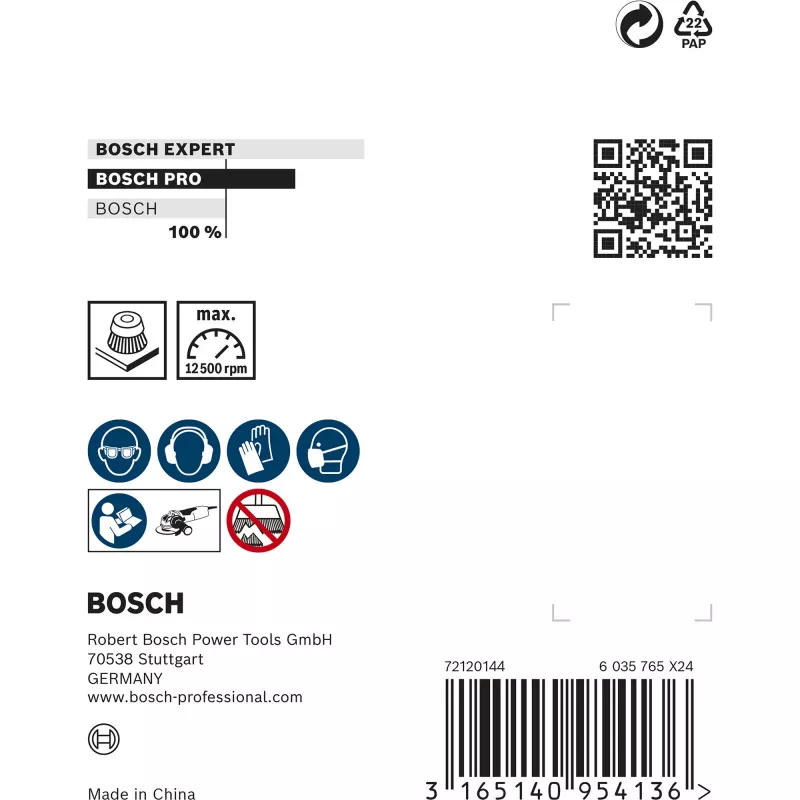 Bosch 2 608 620 727 šepečių gaubtas vielinis puodelinis šepetys X-LOCK