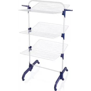 Sausintuvas Leifheit Pegasus 1081529, sulankstomas metalas/plastikas, džiovinimo plotas 42 m, ratukai, pakabos laikikliai, 76,5×700×1450 mm