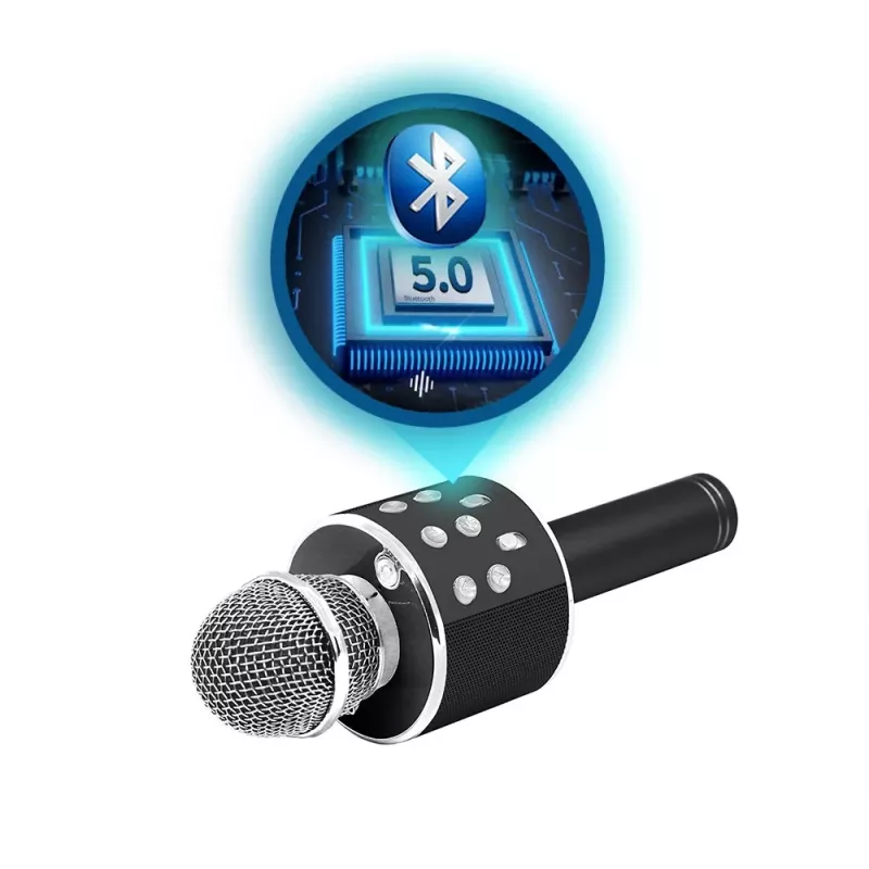 Manta MIC20-GL Gold belaidis karaoke mikrofonas su garsiakalbiu