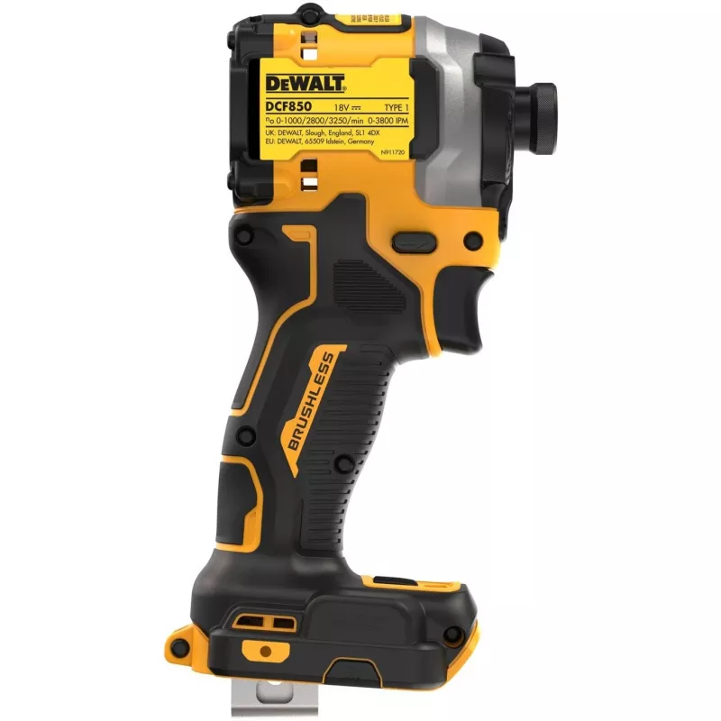 Atsuktuvas smūginis DeWALT DCF850NT, 3250 sūk./min., 1/4 colio griebtuvas, 900 g