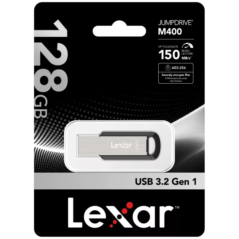 USB atmintukas Lexar 128 GB USB Type-A 3.2 Gen 1 JumpDrive M400