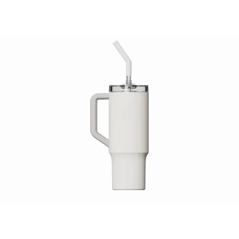 Termo puodelis su šiaudeliu Xiaomi Straw Mug White 1 L