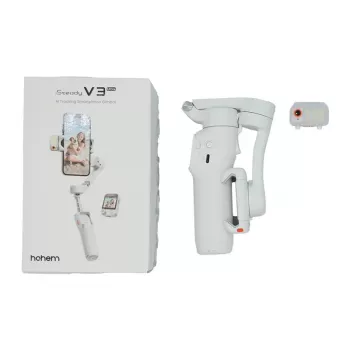 Hohem iSteady V3 Ultra (balta) – 3 ašių stabilizatorius su AI sekimu
