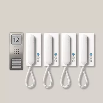Siedle SET CA 812-4 E/W - Laidas - Nerūdijantis plienas - Baltas - Sieninis