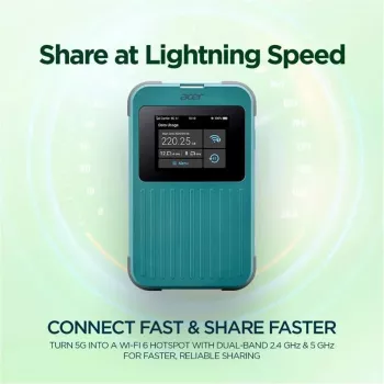 Nešiojamasis maršrutizatorius Acer Connect M4E 20GB Dviejų juostų „Wi-Fi 6“ 5G