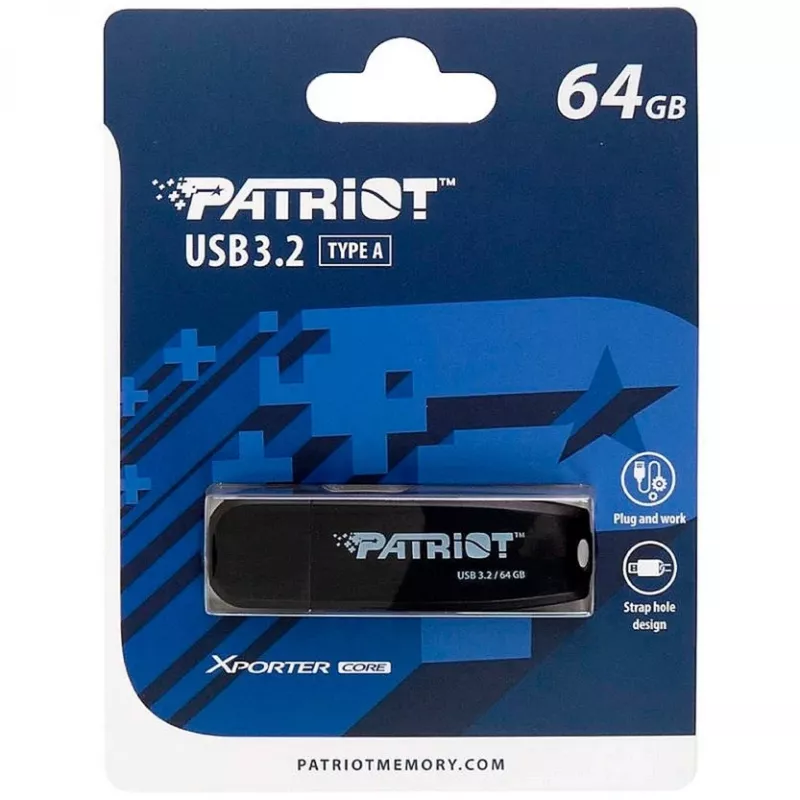USB atmintukas Patriot Memory 64 GB USB Type-A 3.2 Gen 1 Xporter Core