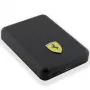 Ferrari Powerbank FEPB5MNCAK 15W 5000mAh Juoda/juodas Metalinis Logotipas MagSafe