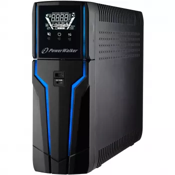 PowerWalker VI 1000 GXB - nepertraukiamo maitinimo šaltinis (UPS) - AC 162 - 290 V - 600 W - 1000 VA - 9 A - USB - 4 išvesties lizdai