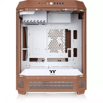 PC korpusas Thermaltake The Tower 600 Midi Tower Mocha – ATX/Micro-ATX/Mini-ITX, grūdintas stiklas, 1x3,5 colio + 2x2,5 colio, 4x USB 3.2