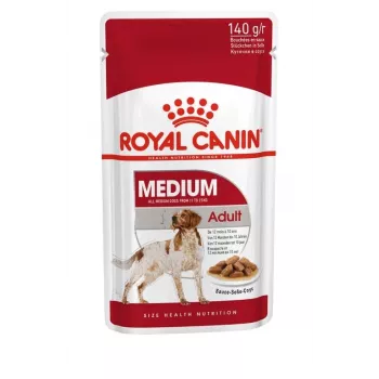 ROYAL CANIN SHN Medium Adult padaže – šlapias pašaras suaugusiems šunims – 10x140 g