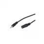 Wentronic Goobay 3,5 mm lizdo ilginimo laidas, juodas, 10 m - 3,5 mm kištukas (3 kontaktai, stereo) > 3,5 mm lizdas (3 kontaktai, stereo) (50935)